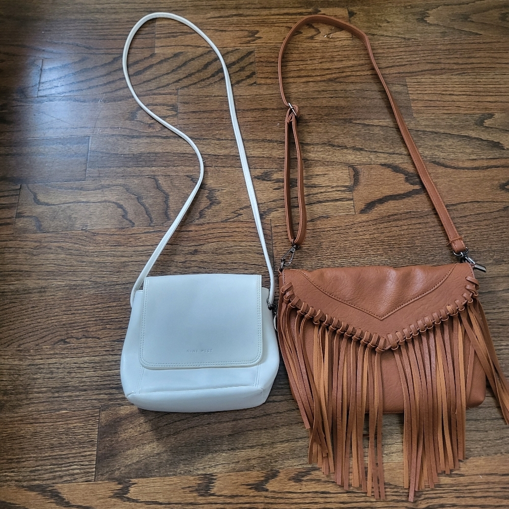 Bundle Of Two Faux Leather Purses